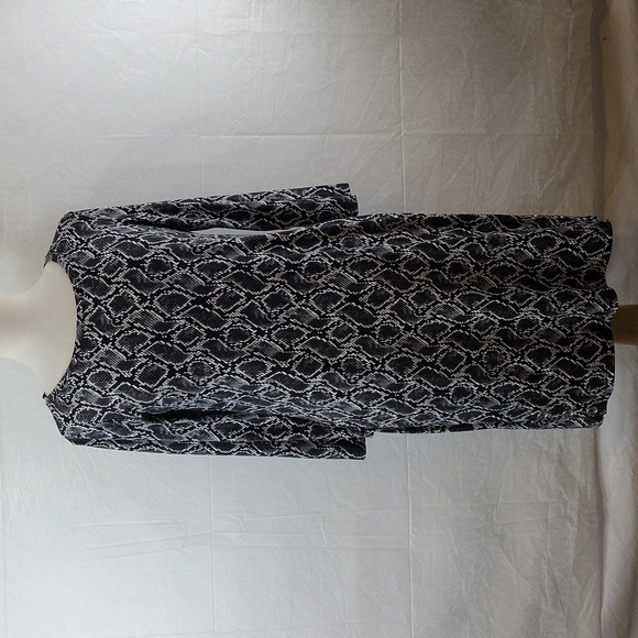 Michael Kors SnakeSkin Pattern Dress Size Medium Black - Picture 1 of 8